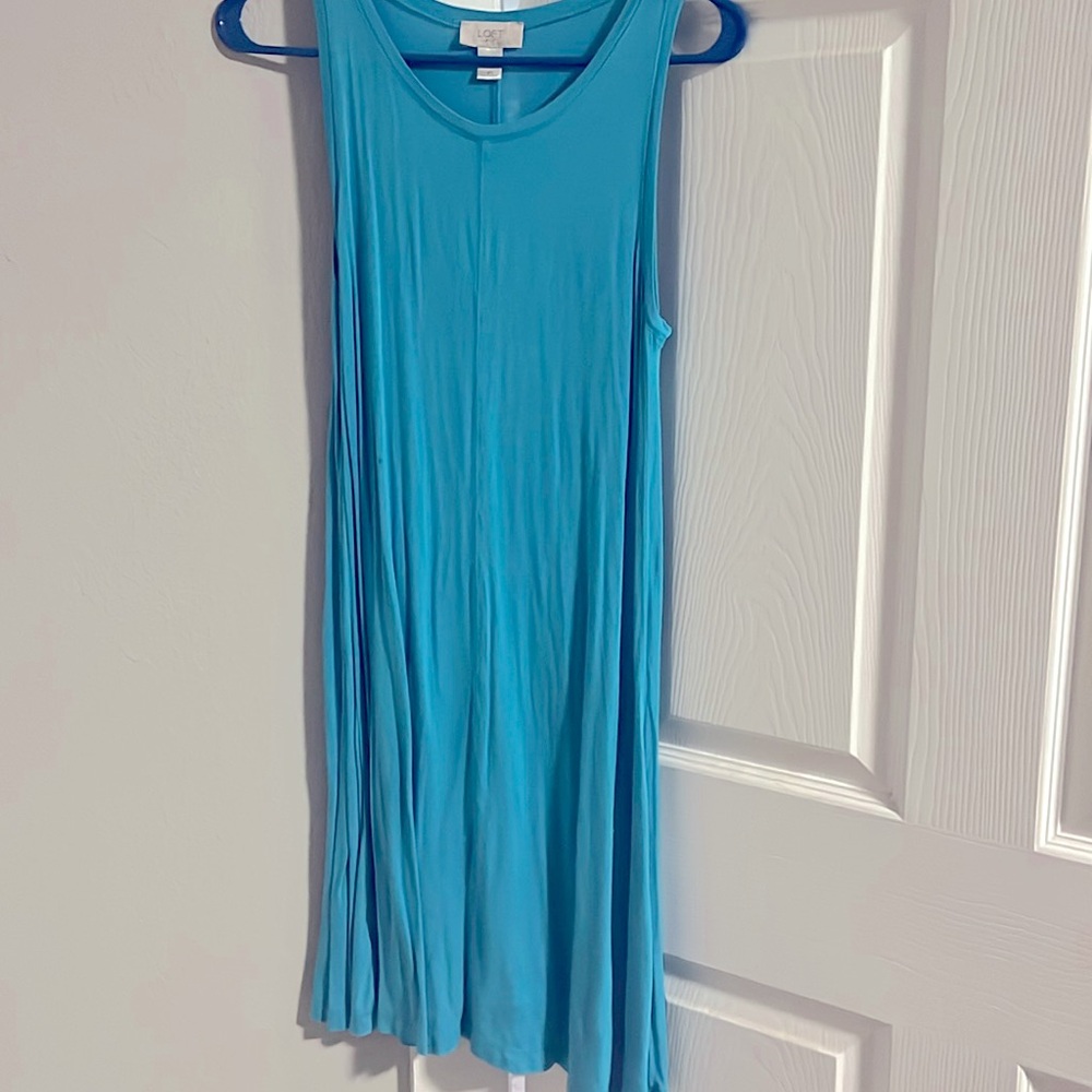 Blue Ann Taylor Loft Summer Dress